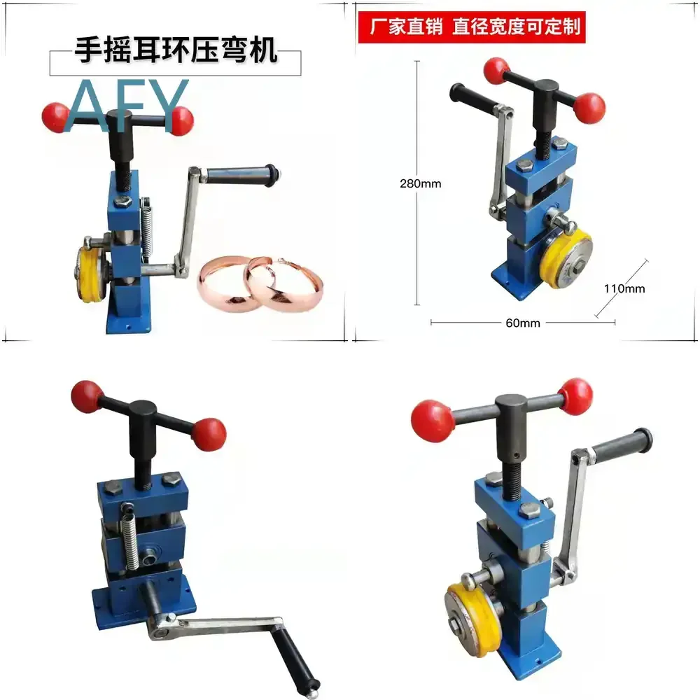 Ring Bending Machine for Jewelry Making Ear Ring Coiling Tool for Goldsmithing Thumb Ring Former for Metal Craft Supplies