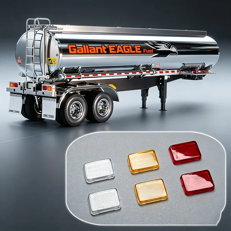 3 Color Light Sheets Tail Light Piece for 1/14 Tamiya RC Truck King Hauler for SCANIA 770S R620 for VOLVO FH16 ACTROS AROCS Car