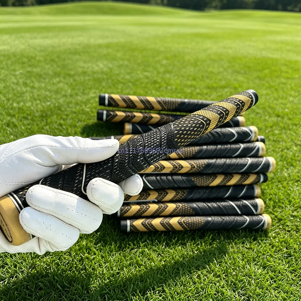 Good Quality Universal Half Cord Rubber Golf Grips 10pcs Standard Midsize Mc Plus 4 Teams Men Women Club Grips Iron and Wood