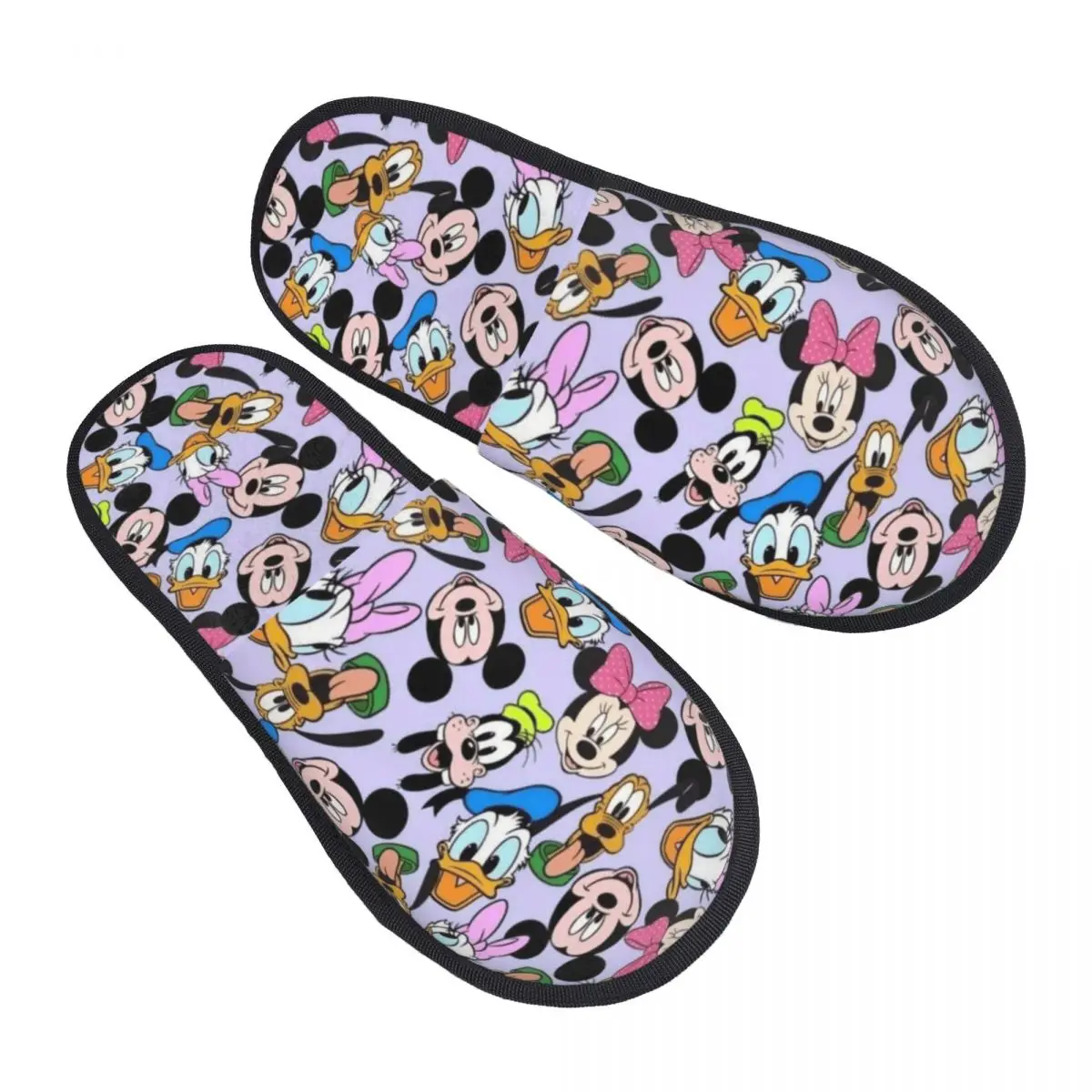 

Custom Donald Duck Cartoon Soft Memory Foam House Slippers Women Cozy Warm Anti-Skid Slipper