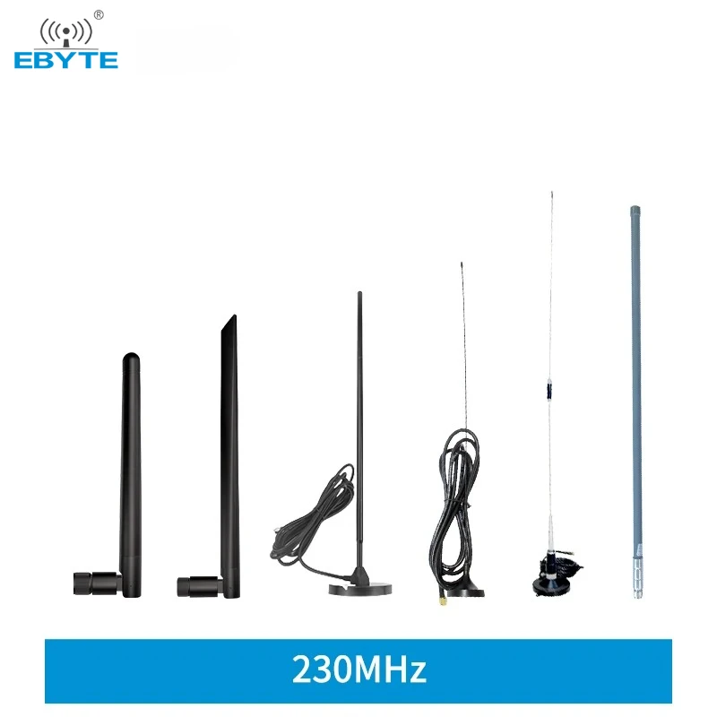 230MHz Rubber Antenna Fiberglass Antenna SMA-J Interface 50 Ohm Impedance  4.0dBi Sucker Antenna For Wireless Module Modem