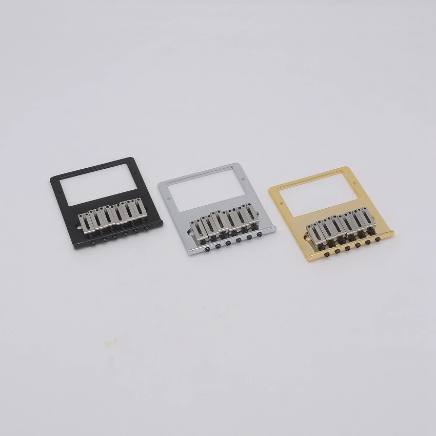 

1 Set Humbucker Pickup Fixed Electric Guitar Bridge Stainless Saddle Brass Plate For TL