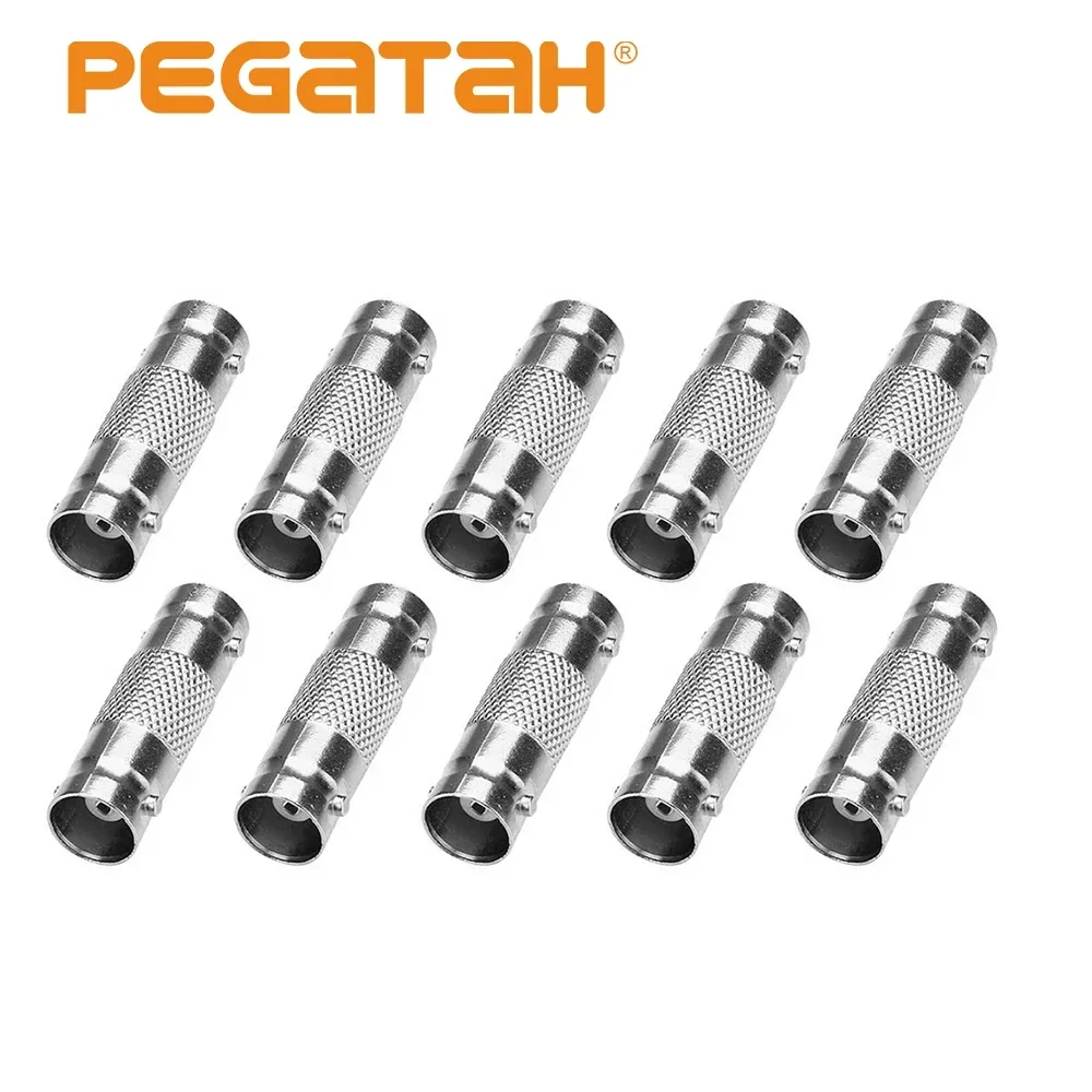 for CCTV Cam 2/5/10PCS BNC RCA male female to BNC RCA male female adapter plug Coax Cable Video audio wire Converter Connector