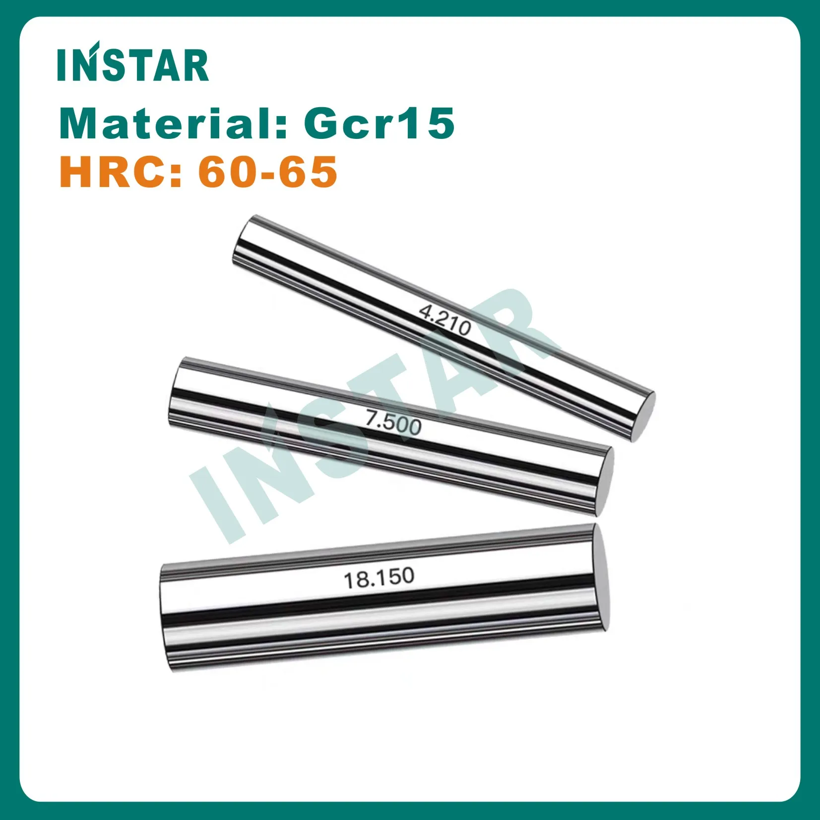 INSTAR Steel Pin Gage Set 0.1-1.0mm 1.0-10.0mm 3.01-4.00mm 8.01-9.00 Length 50mm Hardened Steel Gcr15 Industrial Quality 0.001mm