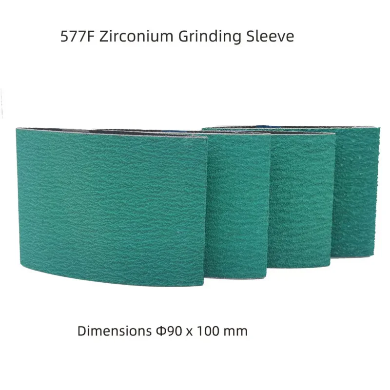 4Pcs Z/A 577F 100*283MM Sanding Belt For Metal Abrasive Band Grinder Zirconium Grinding Sleeve Grinding Sleeves