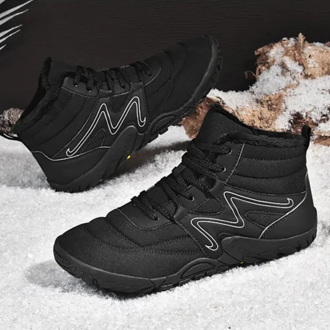 

Уличные зимние ботинки, ботинки до щиколотки, мужские и женские флисовые хлопковые сапоги, нескользящие и износостойкие мужские ботинки, сапоги до середины икры.