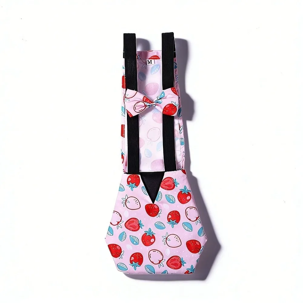 Cute Printed Reusable Pet Duck Diapers Elastic Band Adjustable Poultry Nappy Breathable Washable Poultry Care Supplies