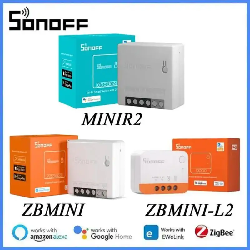 

SONOFF MINI R2 / ZBMINI / ZBMINI-L2 Voice Control MINI Switch Zigbee / WiFi Smart Switch Work With Alexa eWelink Google Home