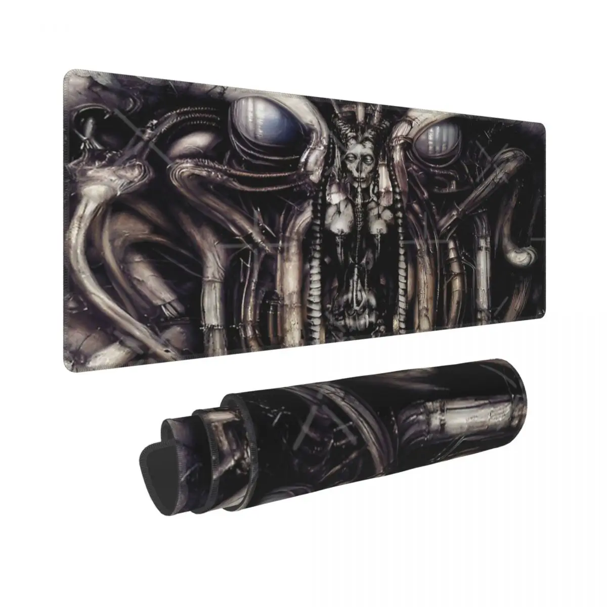 HR Giger Lilith Steampunk Gold Rubber Keyboard Pads