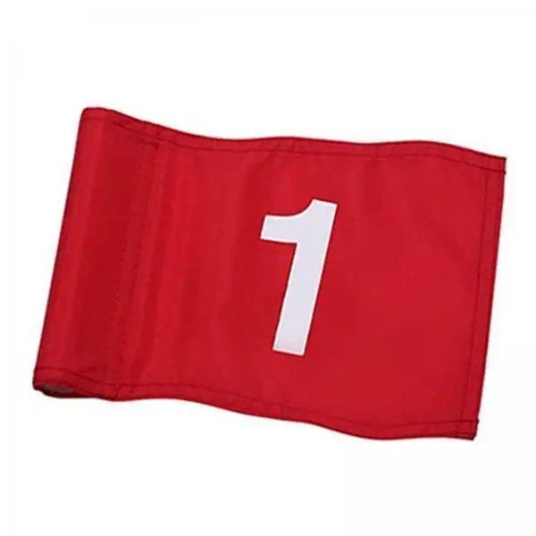 3x Golf Flags with Tube Inserted Pin Flag Putting Green Flag for Indoor Outdoor Lawn