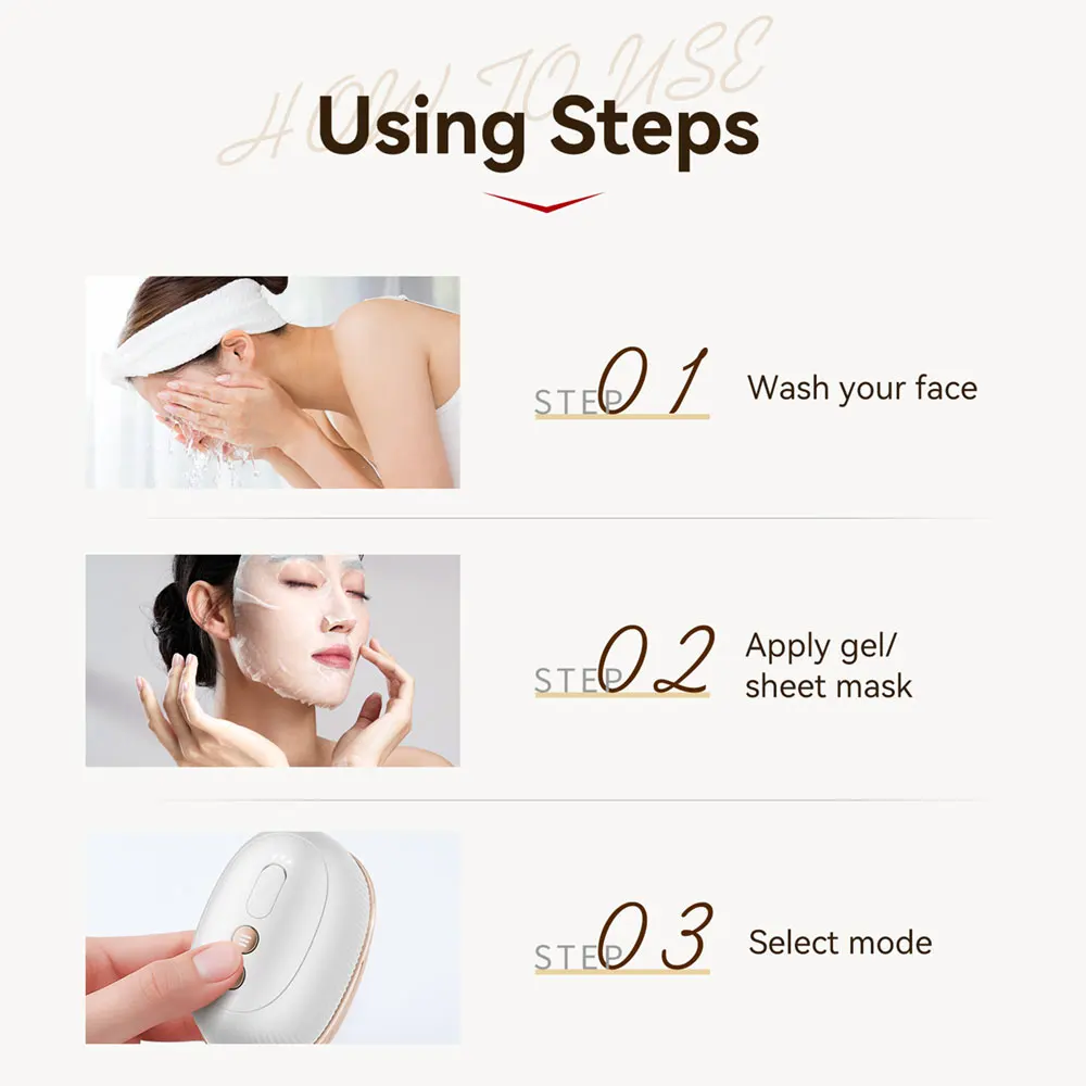 ANLAN Multi-Polar RF Schönheitsgerät EMS Gesichtsstraffung Hautstraffung Anti-Aging Faltenbehandlung 3-Farben-Licht Hautpflege Massage 24K Gold – Detail 11