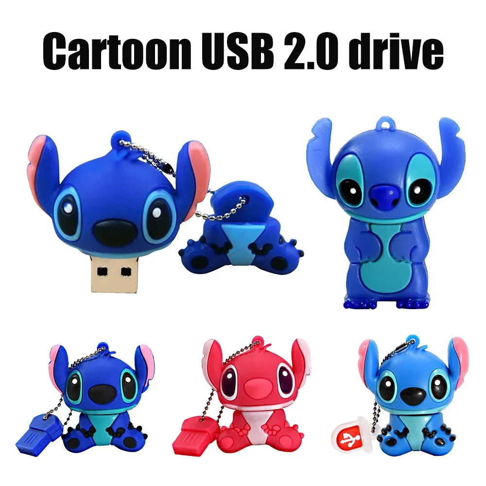 Mini U Disk 64GB 32GB 16GB 8GB Flash Drives Cartoon USB 2.0 Flash Memory Stick Pen Drive External Storage U Disk Gift