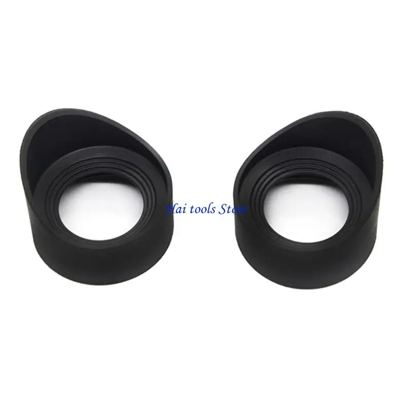X37E Rubber Eyepiece Cover Black 33/36mm Microscope Eye Cups Upgrade Eye Guards