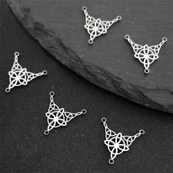 5PCS Irish Celtic Knot Charm Pendants Women Men Silver Color Stainless Steel Charms for DIY Jewelry Making Accessories Findings