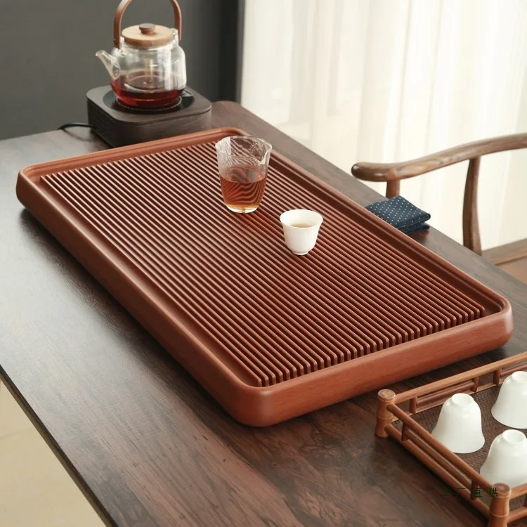 Bakelite tea tray, German new model, high-end modern minimalist home use, large drainage tea table, office premium tea sea