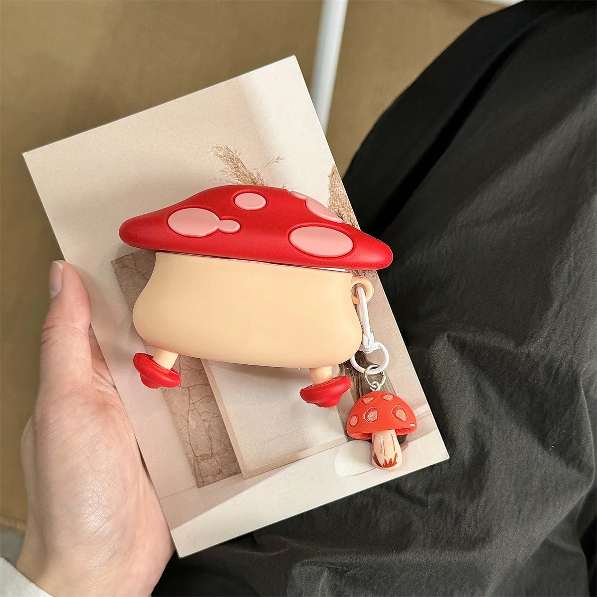 Чехол для наушников Airpods pro/pro 2, чехол для наушников с милым мультяшным рисунком для Airpods 4/3/2/1 Gen с брелоком для девочек и мальчиков