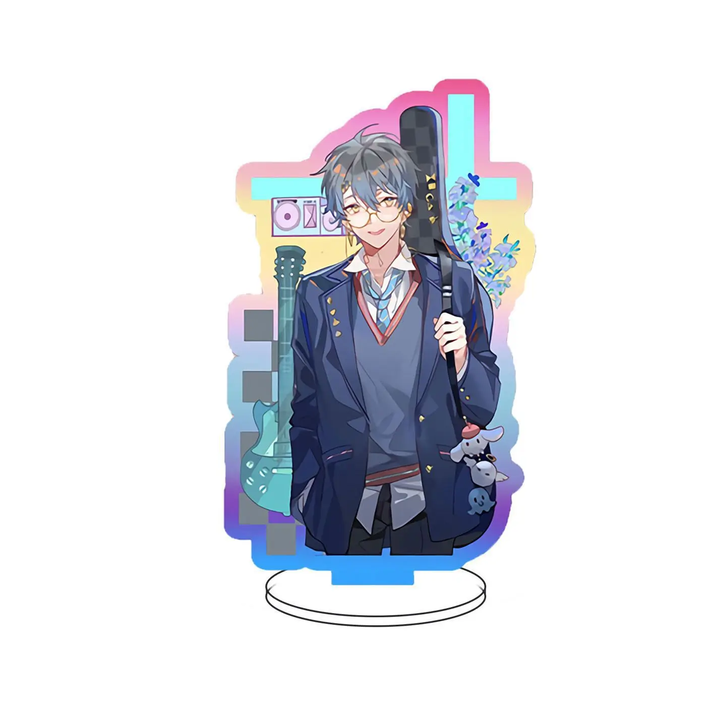 Anime Nijisanji Rainbow Society Vtuber Figures Cosplay Acrylic Stand keychain Model  Ren Zotto Aster Arcadia frieng fans Gifts