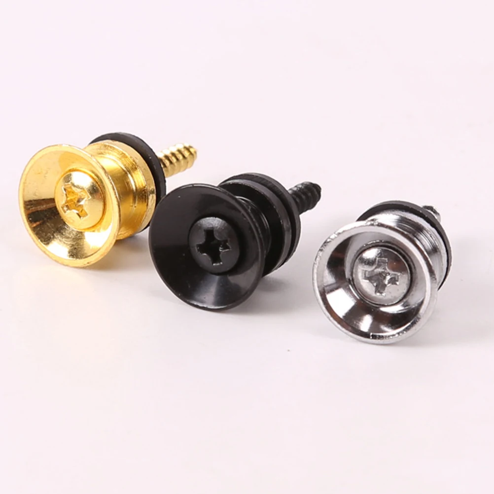 

Metal Guitar Strap Button Bass Nail Pin Tuning Peg Buttons Locks Bottons Locking System Blocks