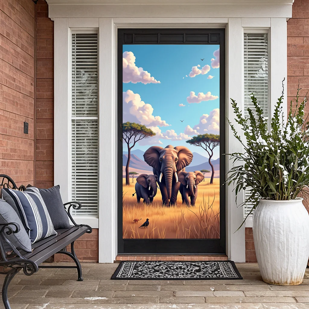 Tapestry Decorative Fabric Pattern Gothic Banner For Christmas Home Festive