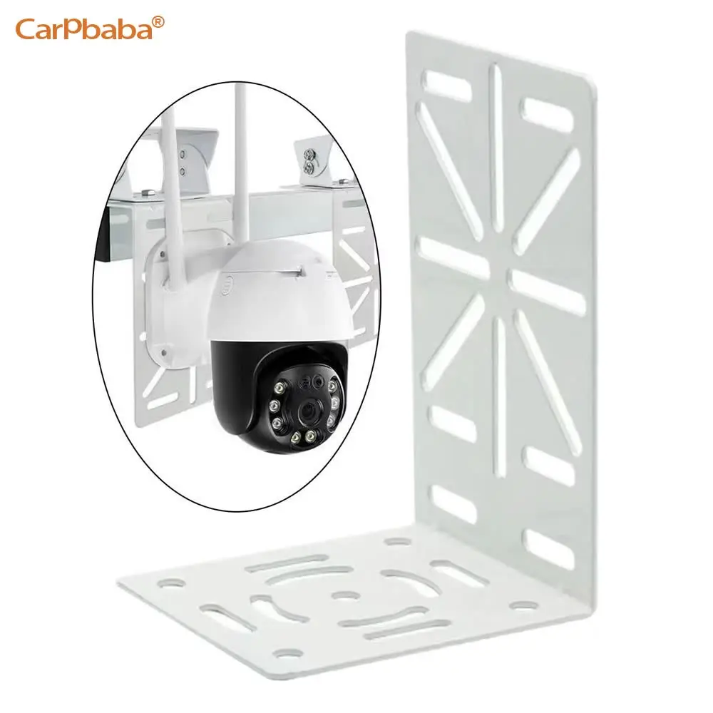 L Shape Camera Bracket Wall Mount Metal Security Camera Mount Easy Installation Adjustable Angle Pole Mount Bracket Outdoor