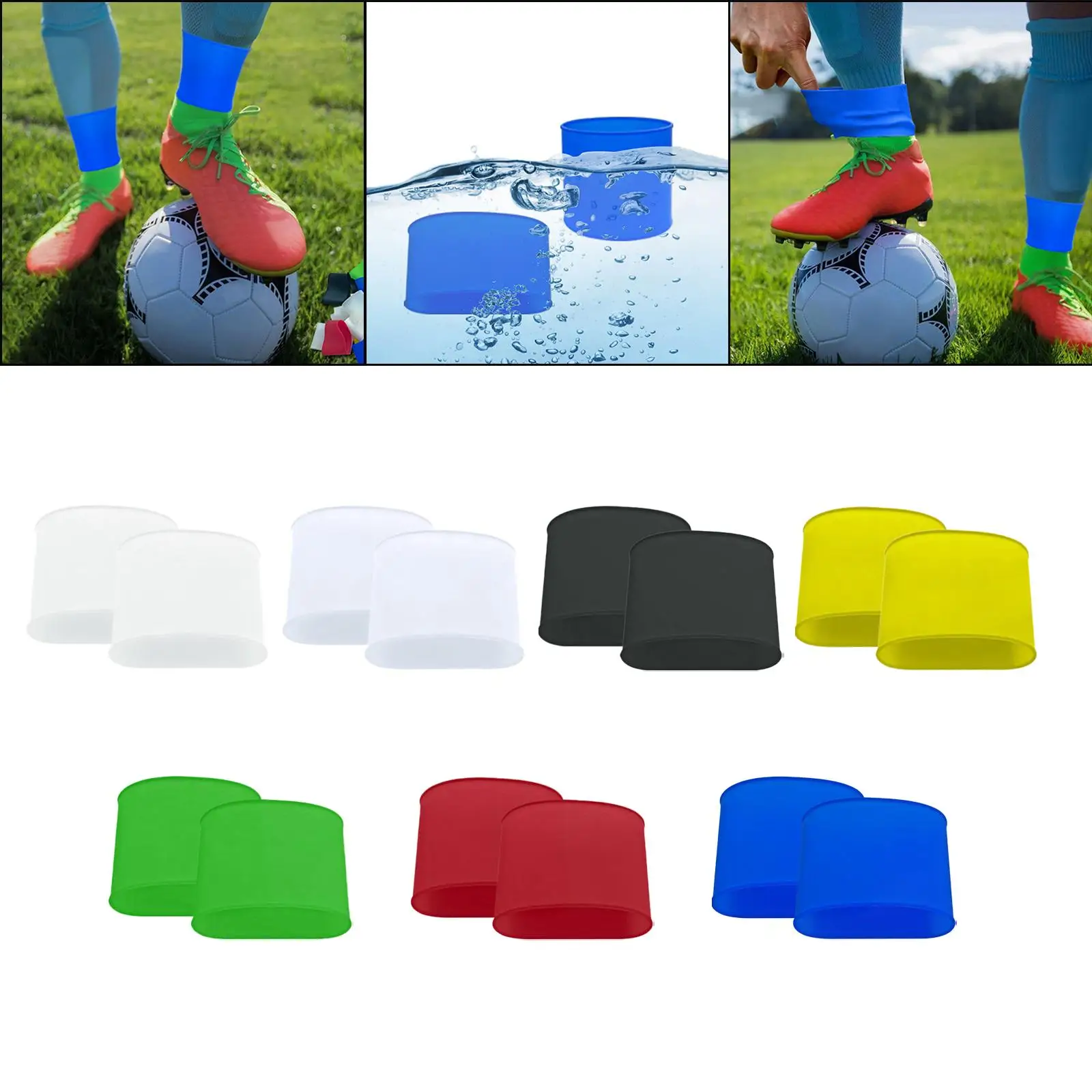 

Silicones Shin Pad Holder Shockproof Convenient Shin Protect Straps for Adults