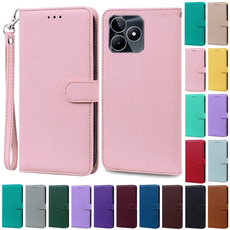 for Realme C53 Case Wallet Flip Cover Leather Case for OPPO Realme C53 C 53 Pu Leather Phone Bags RealmeC53 Cover Fundas Coque