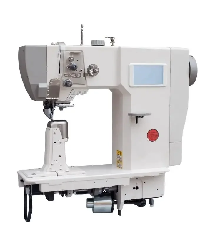 HM-8400  professional for car seat covers making  heavy duty double needle sewing machine post bed machine