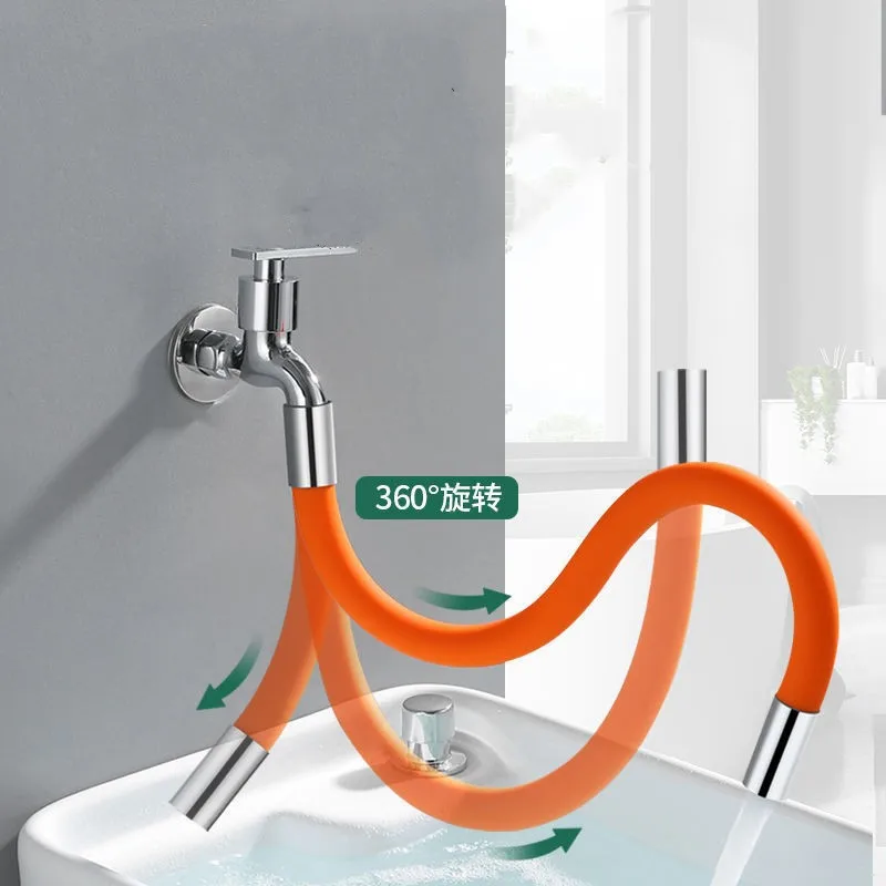 1Pc 20/30/50CM Faucet Hose 360 Degree Swivel Kitchen Bar Bathroom Extension Water Saving Nozzle Tap Connector Accessories