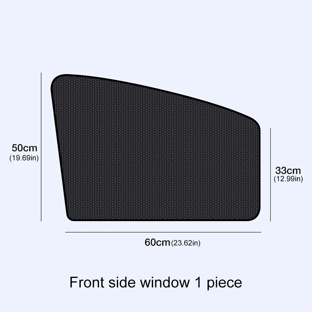 Magnetic Front Rear Window Curtain 10 Magnets Car Side Window Sun Shade with Small Hole UV Protection Side Glass Mesh Sunshades