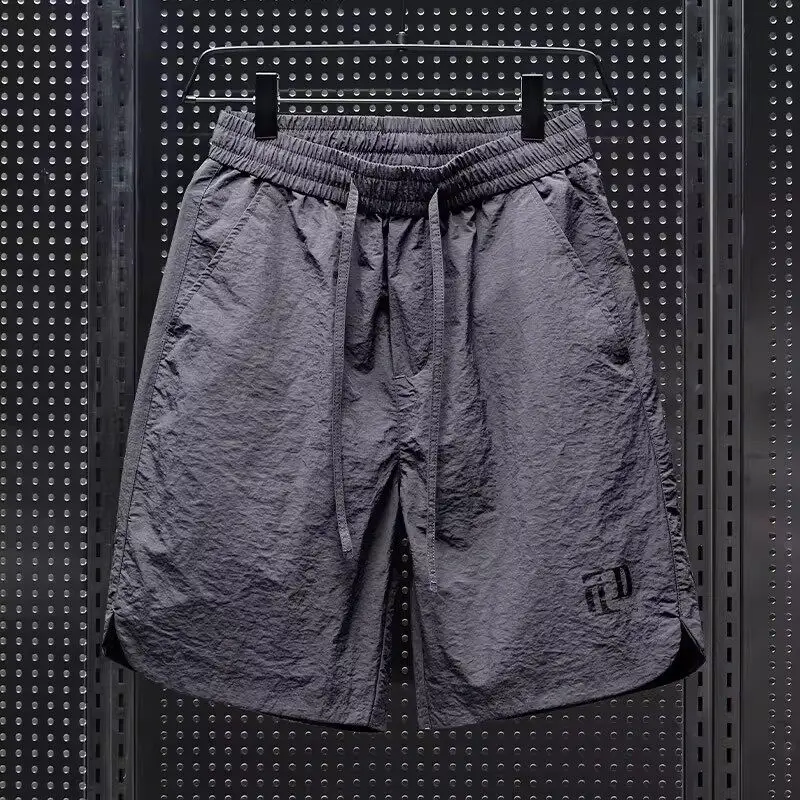

Ice Silk Casual Short Shorts Men's Summer Thin Sports Outdoor Quick Dry American Workwear Five Beach Mid-Pants Loose Fit mid ...
