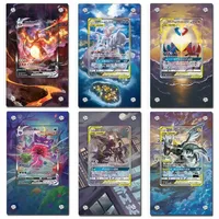 Pokemon Gift Charizard Card Brick Mewtwo Gengar Latios Darkrai PTCG Diy Acrylic Action Toy Figures Anime Collection Display Rack