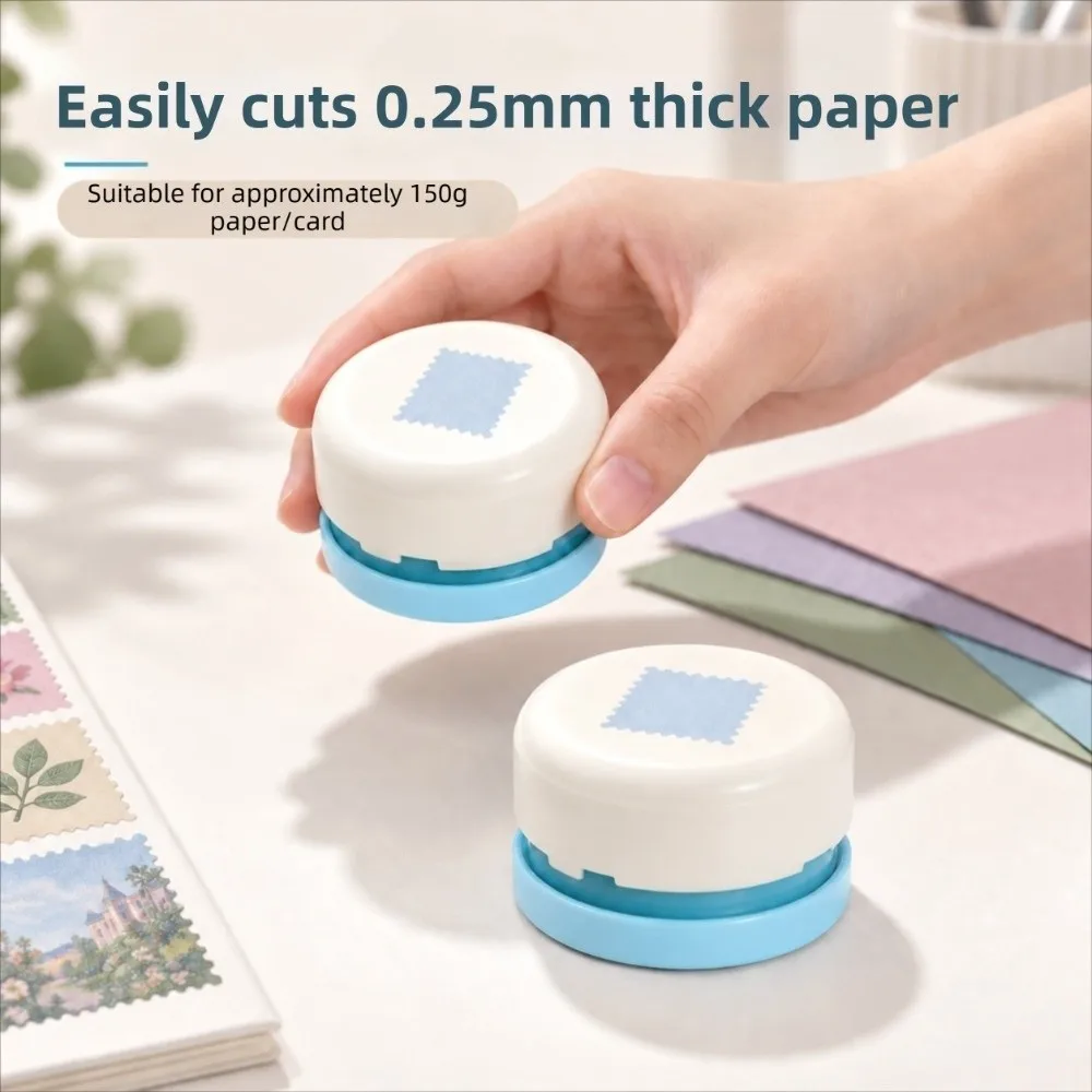 Handmade Magnetic Craft Hole Punch Labor Saving Precise Positioning DIY Paper Cut Puncher Creative Rectangle