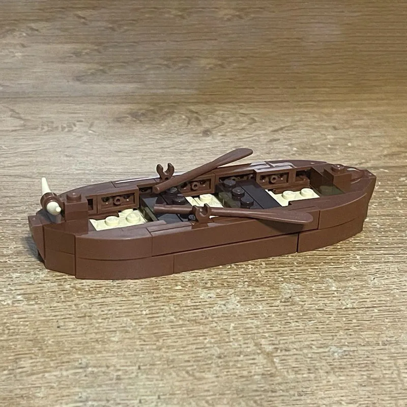 Middeleeuws Kasteel Model Moc Bouwstenen Modulaire Rij Viking Boot Model Technologie Blokken Kerst Speelgoed Bouwset Geschenken