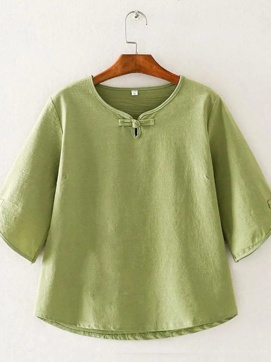 conjunto-de-camisa-de-manga-curta-de-algodao-e-linho-solta-estilo-chines-vintage-de-verao-com-bolso-de-cinco-pontos-e-lenco-top-de-traje-tang