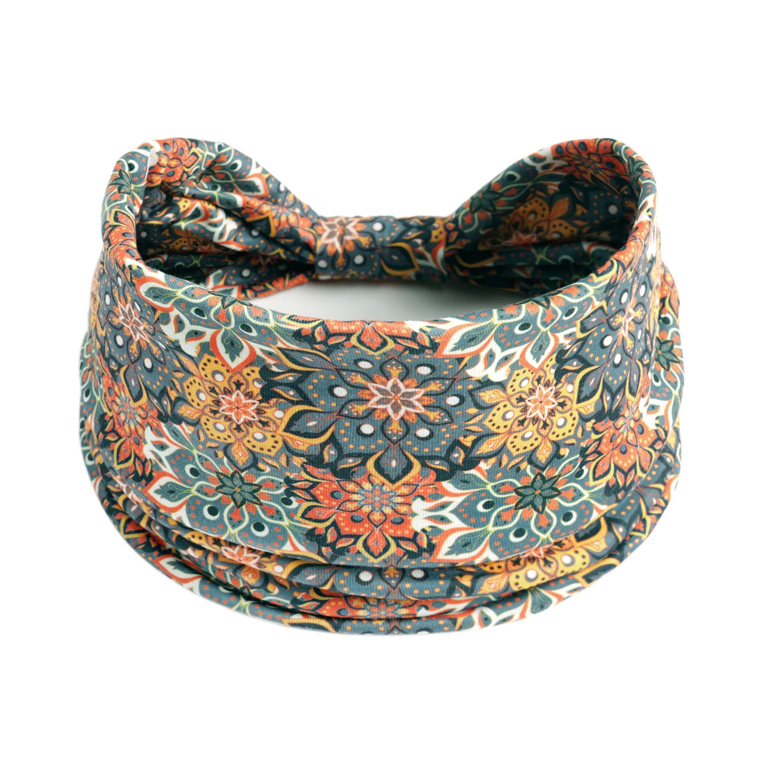 Damen-Stirnband, breit, um das Haar gewickelt, extra großes Kopftuch-Stirnband, für Yoga, Laufen, Schweißabsorption, Sport, elastisches Stirnband – Detail 23
