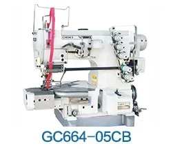 GC664-05CB Cylinder bed elastic or lace attaching industrial interlock sewing machine for elastic