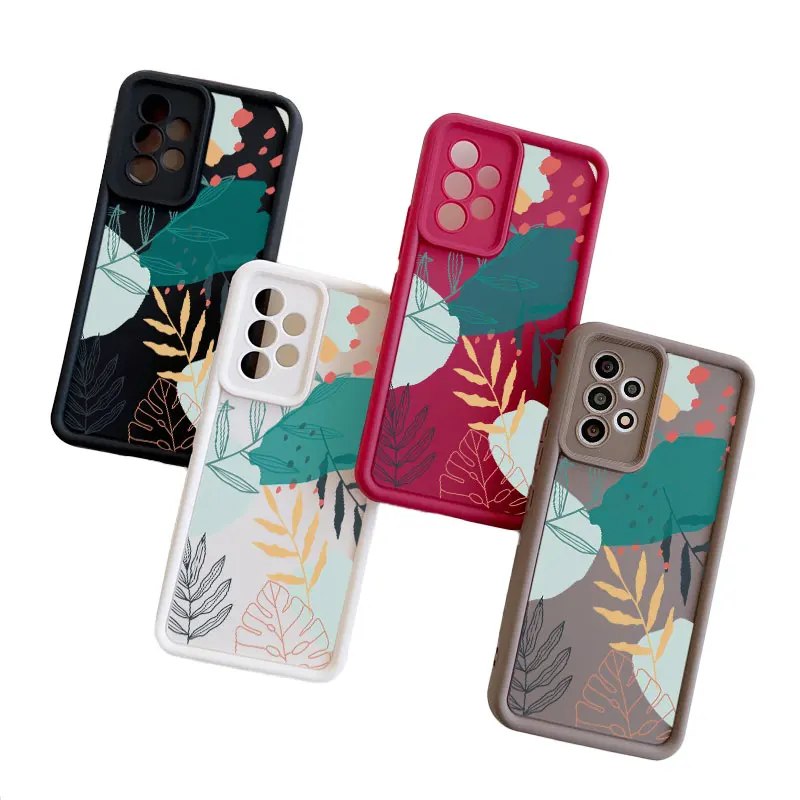 Greenery Fasion Case for Samsung Galaxy A03 A04 A05 A10S A11 A20  A21 A31 A32 A51 A52 A53 A54 Anti-drop Soft Cover Coque