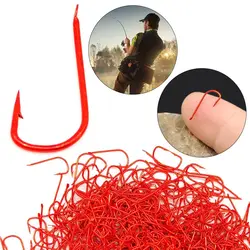 1000pcs High Carbon Chinu Hook 3# 4# 5# 6# Sleeve Fish Hook Carp Hooks Fly Hooks Sea Fishing Hook Jigs for Fishing