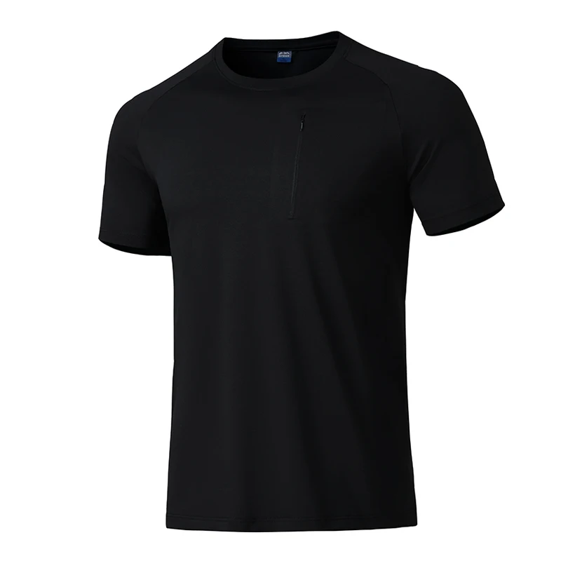 LNGXO Herren-Wander-T-Shirt, Klettern, Trekking, Bergsteigen, kurzärmeliges T-Shirt, Outdoor-Kühlung, funktionelles Kurzarm-T-Shirt 3