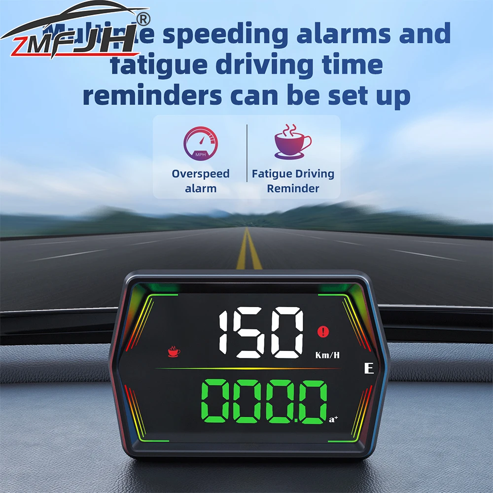 G21 GPS Head-up Display For HUD Speedometer Time Compass Accelerated time Overspeed Alarm On-board Computer Car Accessories
