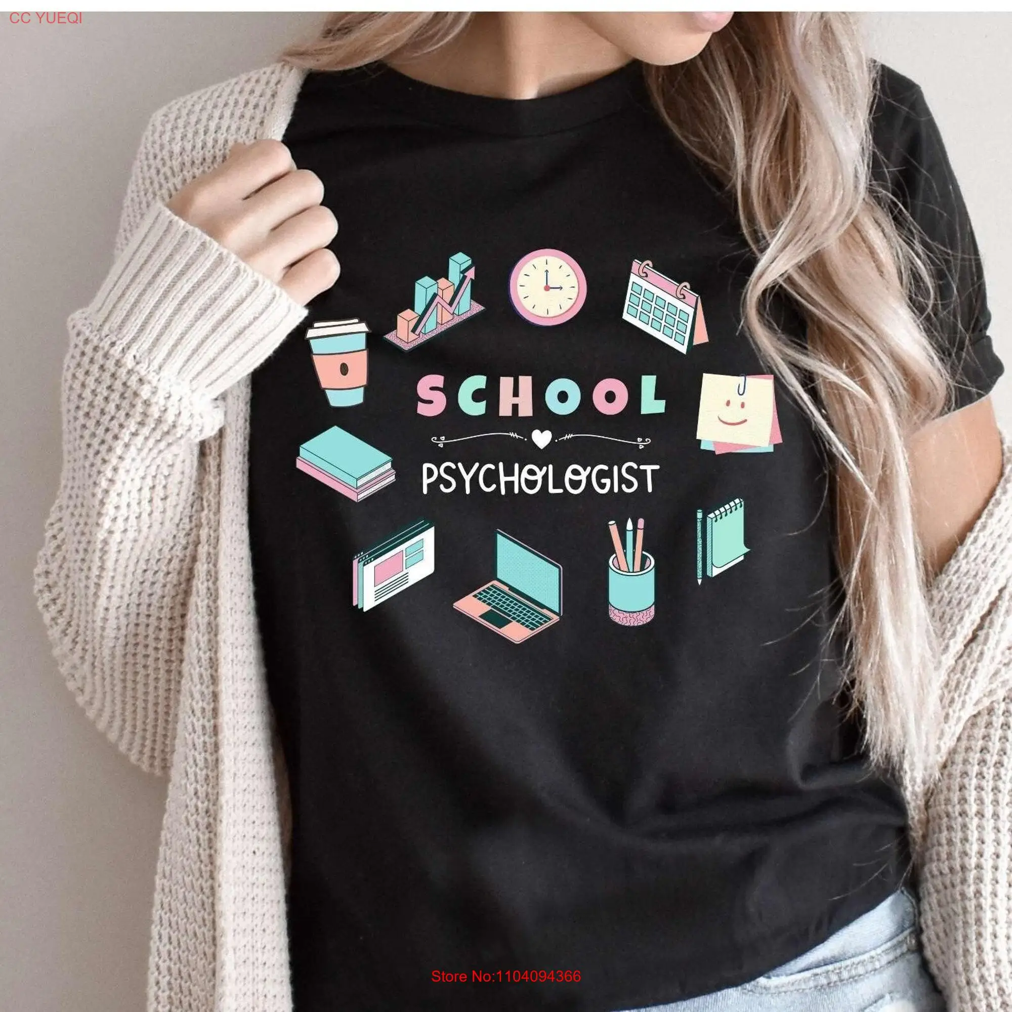 School PsychologisT T Shirt Psych Intern s long or short sleeves