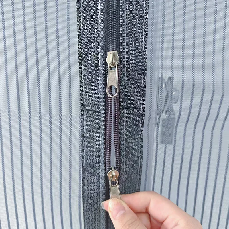 Summer self-adhesive zipper mosquito proof window screen, high-end diamond mesh,self installed for home use,no need for punching