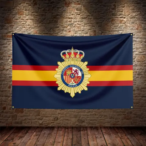 Spain National Police Flag For Decor