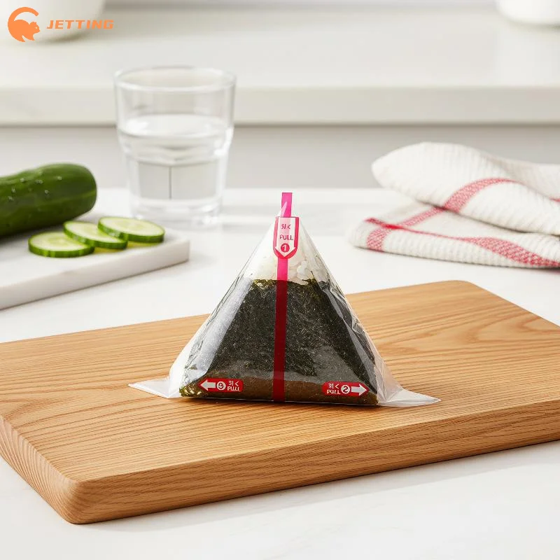 (New) 20/100 Pcs Triangular Rice Ball Packaging Bags Nori Seaweed Onigiri Sushi Easy Tear Portable Bento Supplies
