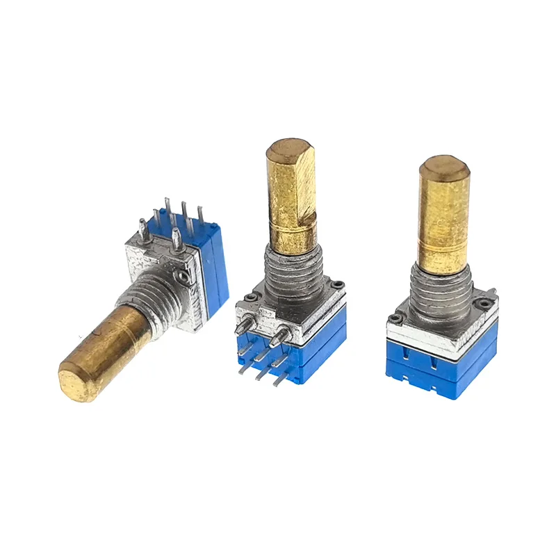 2pcs Walkie-talkie repair parts: 16-channel RE87 Encoder 6pins channel switch, FM channel knob switch