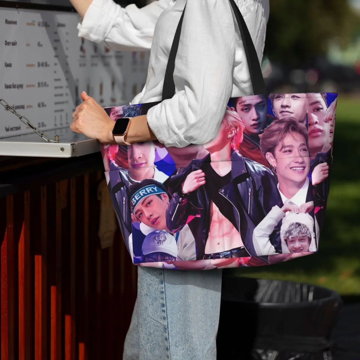 

Пляжная большая сумка Bang Chan, спортивная сумка для занятий йогой, большая сумка-тоут, женская дорожная сумка, сумка для фитнеса