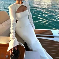 Customized Mermaid Black Prom Dresses France Long Sleeves Formal Evening Dresses Women Wedding Party Gowns Vestidos De Noche 6