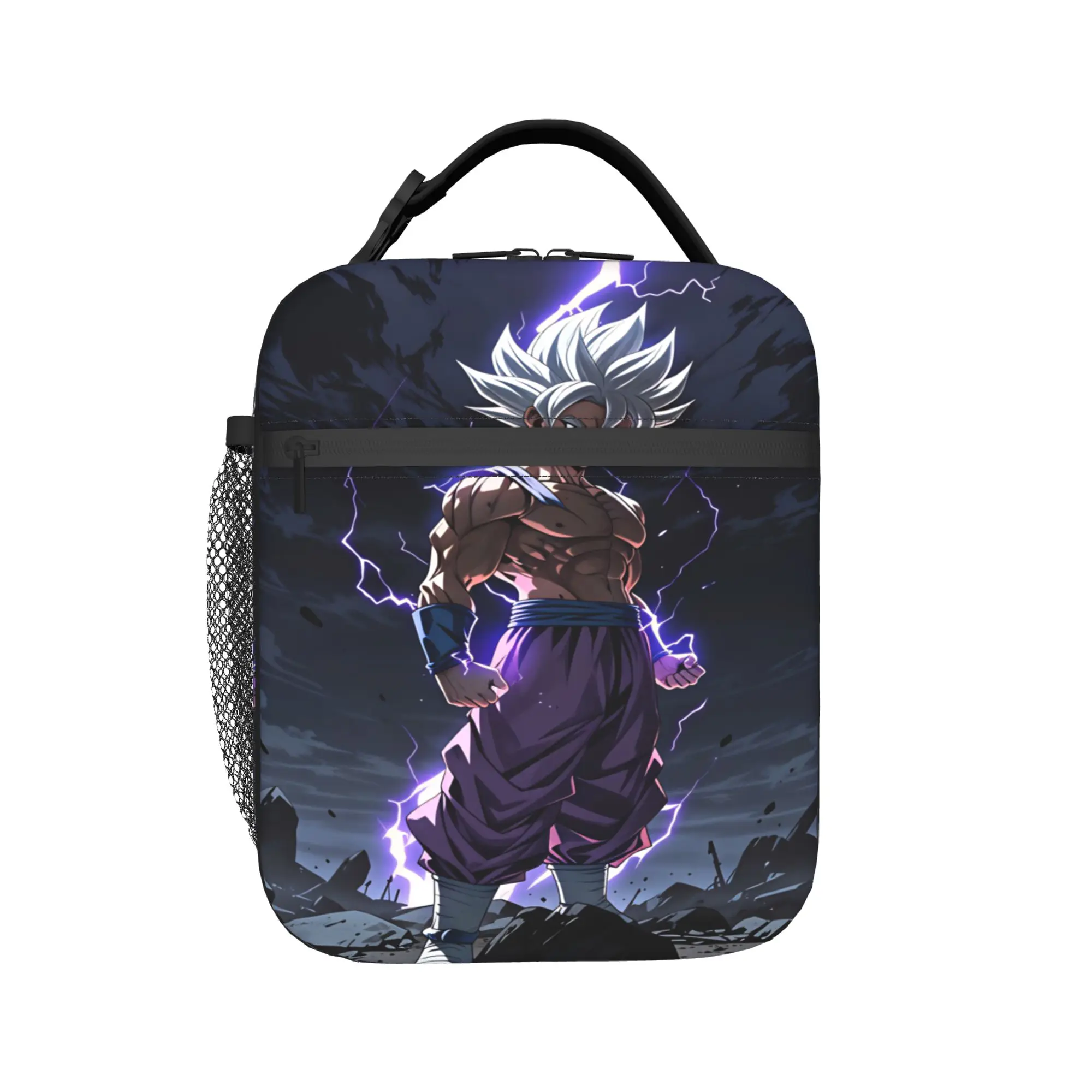 Son Goku Lunch Bag Dragons Balls School Lunch Box For Unisex Cute Print Tote Food Bags Waterproof Convenient Cooler Bag
