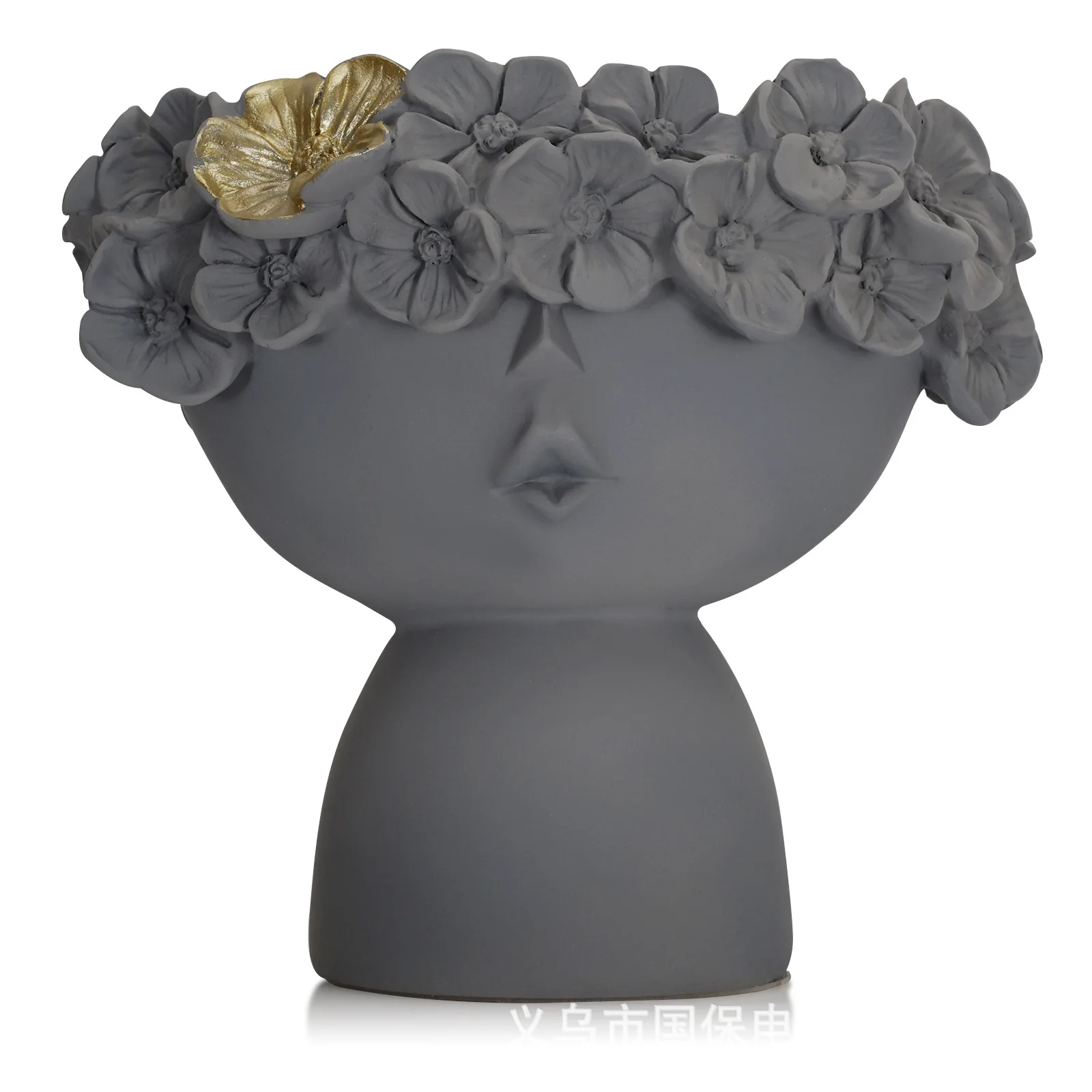 

Nordic style creative gifts, short Monroe head flower pot, fashion life, interior decoration ornament, jewelry storage box