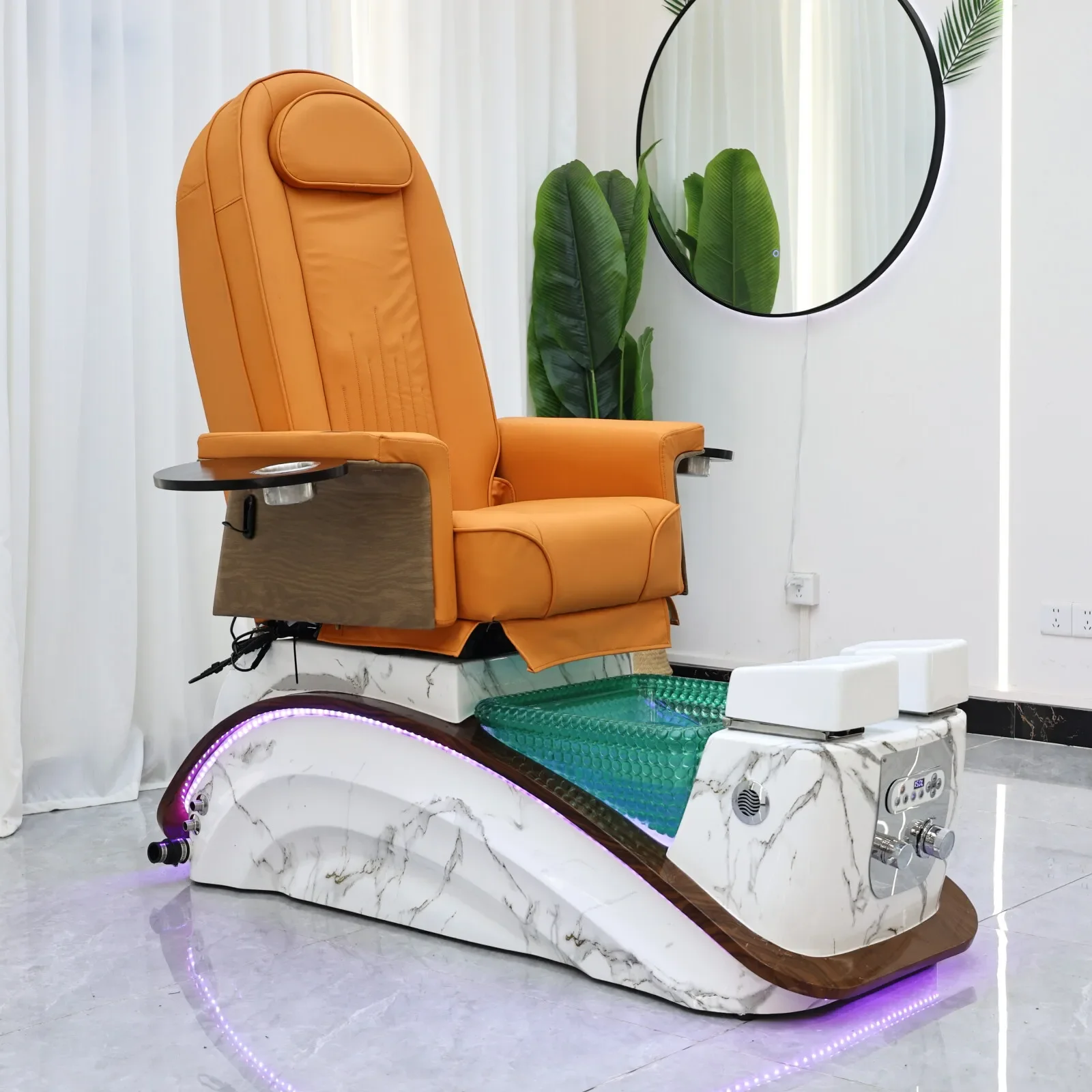 Foot SPA Chair, Foot Massage and Soaking Chairs, Automatic Massage Chair, Foot bath Shop Commercial Furniture, Sofa Material